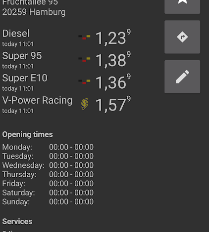 تطبيق أسعار الوقود