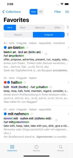 تطبيق قاموس تصريف الافعال الالمانية الافضل لتعلم اللغة الالمانية 1 قاموس الافعال الالمانية