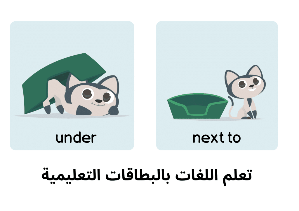 تعلم اللغات بالبطاقات التعليمية