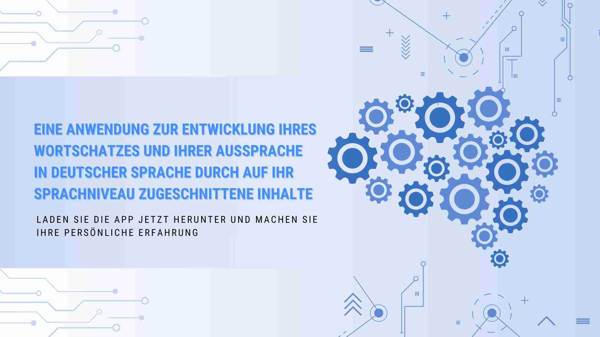 صورة Eine App zur Entwicklung Ihres Wortschatzes und Ihrer Aussprache in deutscher Sprache durch auf Ihr Sprachniveau zugeschnittene Inhalte